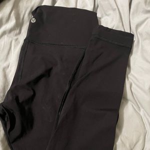 Size 12 lululemon 28” black wunder under Luxtreme material